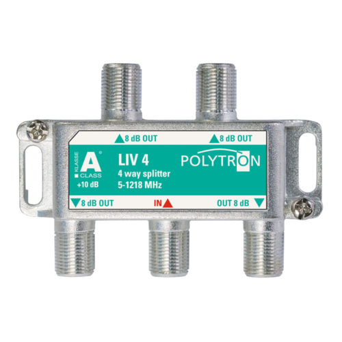 4-fach Verteiler 5-1218MHz für Kabel-TV