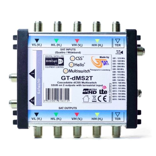 SCR/Unicable-Multischalter für 2 SAT